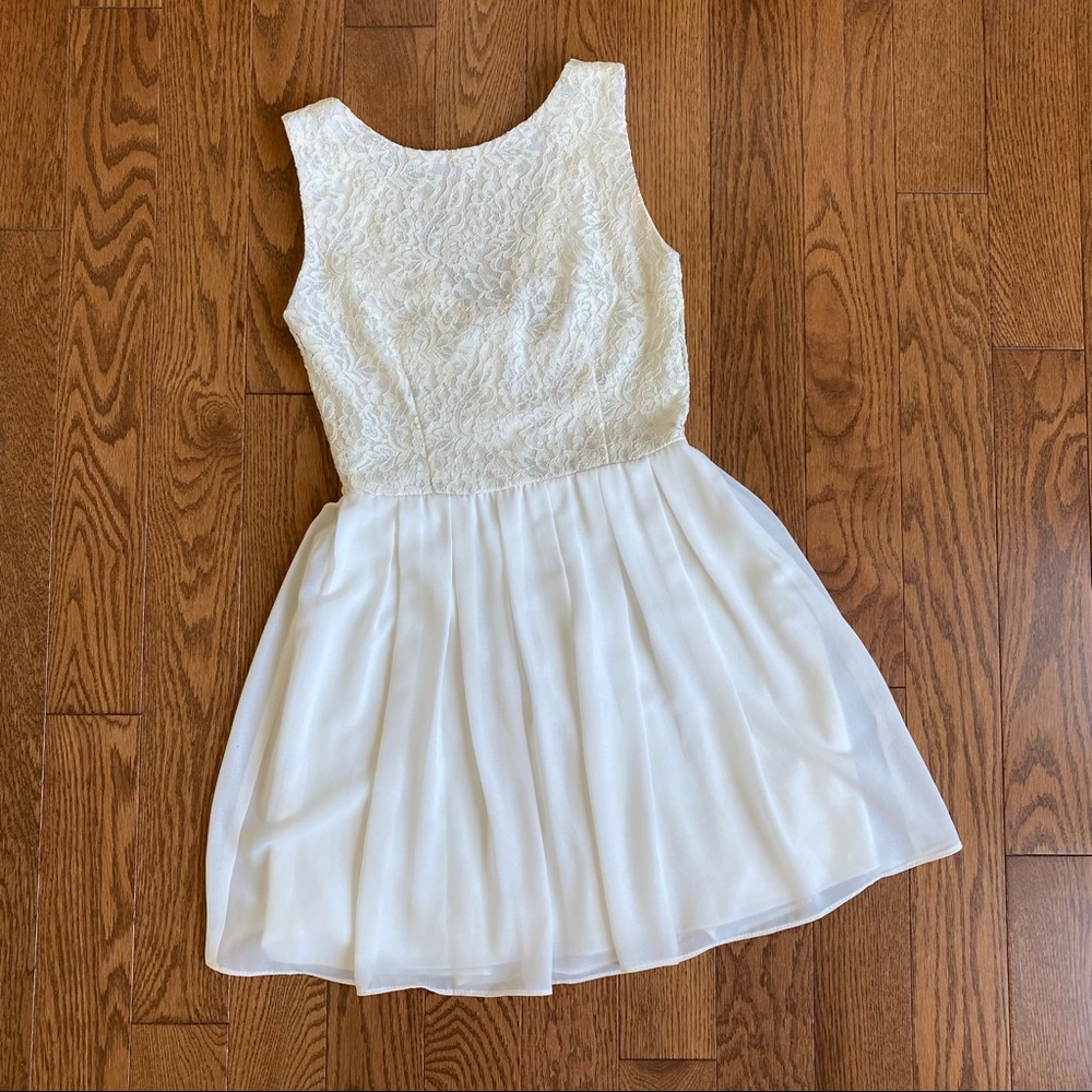 B. Darlin White Special Occasion Mini Dress